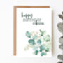 Personalised Adult Birthday Card Eucalyptus, thumbnail 1 of 5