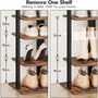 Wooden Tall Shoe Rack Narrow Shoe Storage Organizer, thumbnail 10 of 12