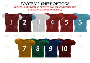 Custom Football Shirt Print, Father's Day Personalised Gift For Daddy, 4 of 5