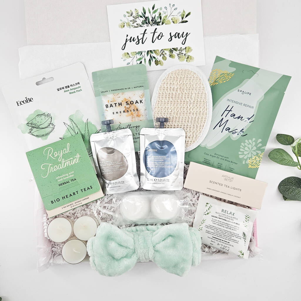 Luxury Spa Day Pamper Gift Box – Relaxation And Self Care Set, 1 of 10