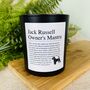 Fun Personalised Jack Russell Owner Affirmation Candle, thumbnail 6 of 11