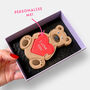 Personalised Love Bear Letterbox Cookie, thumbnail 2 of 8
