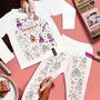 Personalised Princess Colour In Pyjamas With Pens, thumbnail 1 of 6