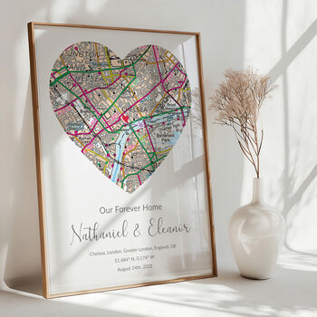 Our New Home Ordnance Survey Landranger Personalised Map Print New Home Gift, 5 of 12