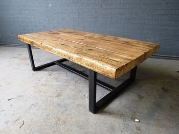 Industrial Style Reclaimed Coffee Table Tv Unit 156, 3 of 6