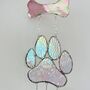 Glass Dog Paw And Bone Keepsake Gift For Pets, thumbnail 3 of 3