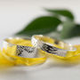 Ash Leaf Wedding Bands In Eco Silver, thumbnail 5 of 11