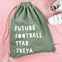 Personalised Future Star Organic Cotton School Bag, thumbnail 2 of 3