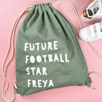 Personalised Future Star Organic Cotton School Bag, 2 of 3