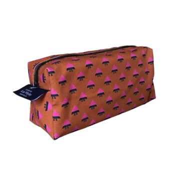 Neon Triangle Print 'Knockout' Pouch, 2 of 3