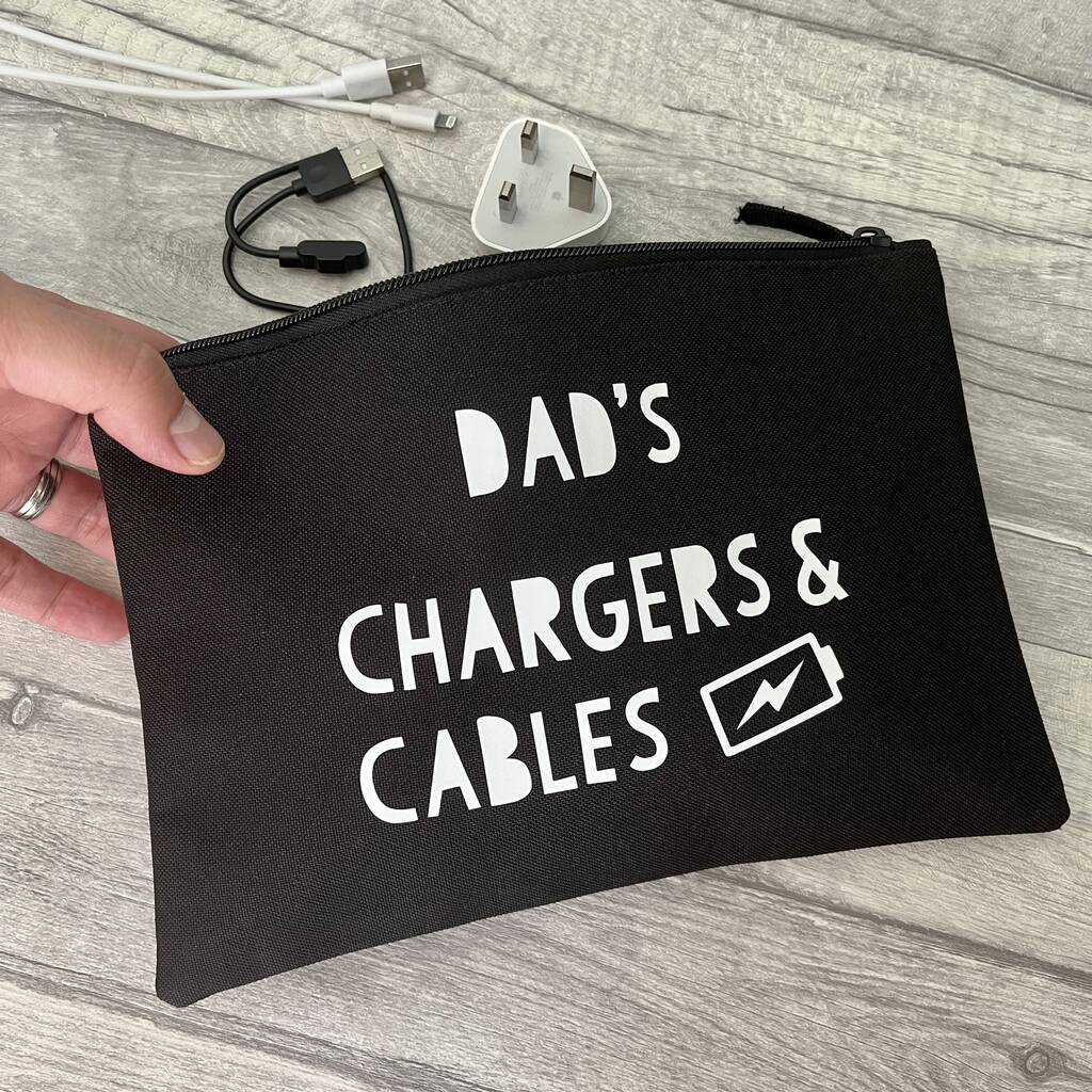 Personalised Chargers And Cables Pouch, 1 of 4