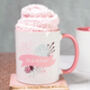 Personalised Name Floral Mug And Sock Gift Set, thumbnail 1 of 3