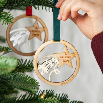Shooting Star Family Layered Hanging Decoration, 2 of 2