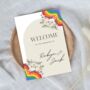 Gay Lesbian Rainbow Custom Wedding Welcome Sign/ Foam Board, thumbnail 5 of 5