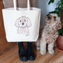 Personalised Dog Lover Tote Shopper Bag, thumbnail 1 of 12