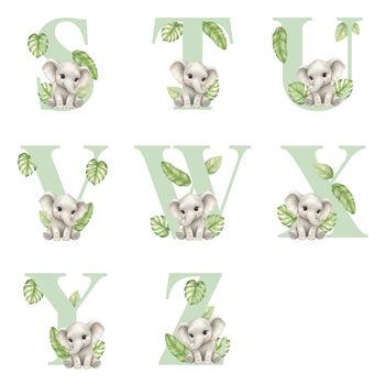 Personalised Animal Alphabet Cream New Baby Teddy Bear, 7 of 8