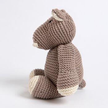 Sophia The Hippo Easy Cotton Knitting Kit, 3 of 8