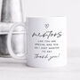 Personalised Mug 'Mentors Like You Special And Few', thumbnail 1 of 3