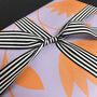 Black And White Striped, Slimmer Stripe, Grosgrain Ribbon, thumbnail 3 of 9