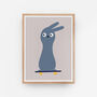 Skateboarding Bunny Rabbit Art Print 30cm X 40cm, thumbnail 4 of 7