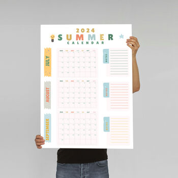 Large 2024 Summer Bucket List Wall Planner, 3 of 11