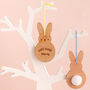 Personalised Happy Easter Bunny Decoration, thumbnail 1 of 4