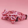 Pink And Red Hearts Valentines Dog Collar, thumbnail 5 of 9