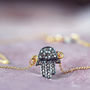 Hamsa Hand Of Fatima Diamond Pave Necklace, thumbnail 1 of 12