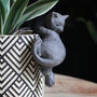 Swinging Cat Pot Hanger Ornament, thumbnail 2 of 2
