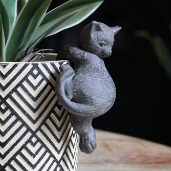Swinging Cat Pot Hanger Ornament, 2 of 2