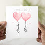 Personalised Balloons Valentine's Day Card, thumbnail 1 of 3