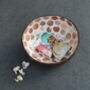Set Of Shell Lacuqered Coconut Bowls And Spoon Gift Set, thumbnail 2 of 4