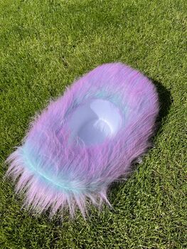 Lilac And Blue Two Tone Fluffy Cowboy Hat, 9 of 9