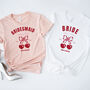 Cute Bride T Shirt Cherry Design Hen Party, thumbnail 8 of 11