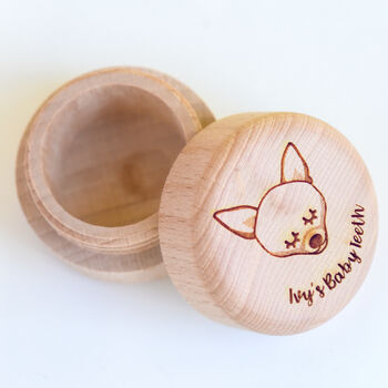 Dog Teeth Keepsake Box Personalised, 7 of 7