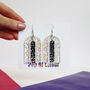Colourful Acrylic Statement Earrings, thumbnail 12 of 12