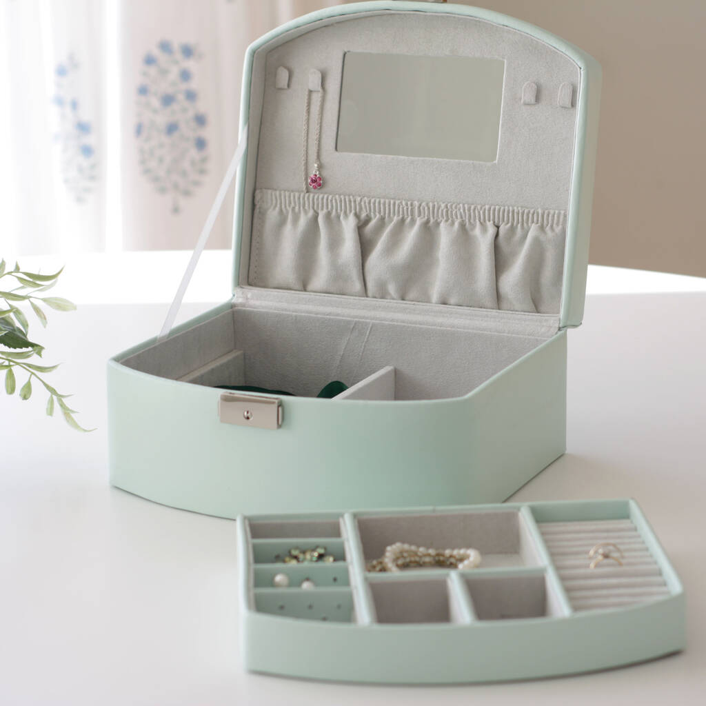 Lockable Mint Green Jewellery Box By Jodie Byrne