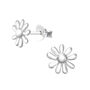 Sterling Silver Flower Earrings In A Gift Tin, thumbnail 3 of 12