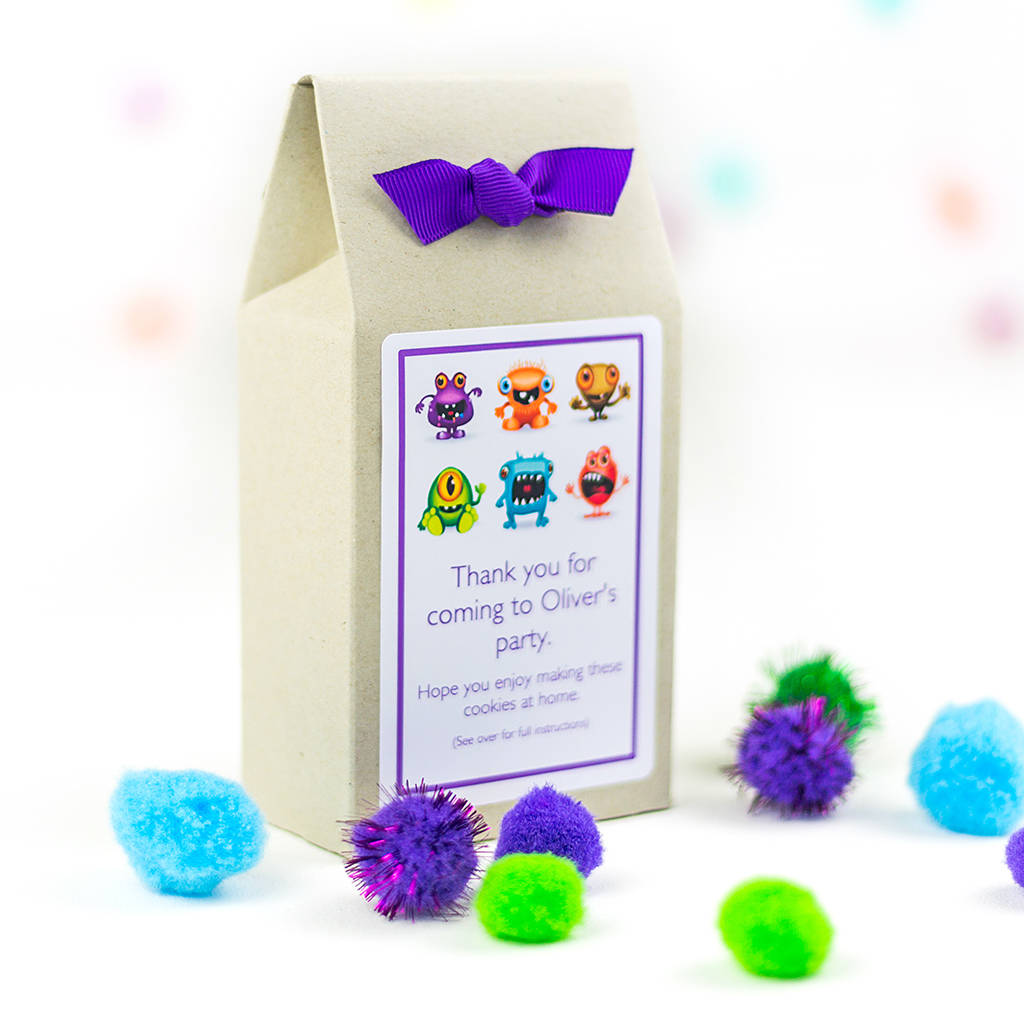 personalised biscuit baking party bags by katie bakes