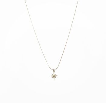 North Star Sterling Silver Necklace, 2 of 4