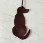 Vizsla Ridgeback Bookmark Leather Ornament, thumbnail 4 of 7