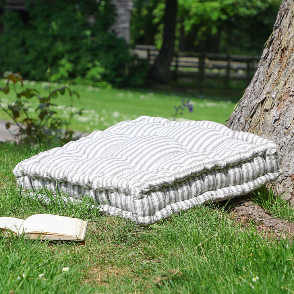 Extra Large Vintage Striped Garden Cushion By Dibor