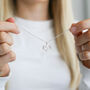 You Are Loved Infinity Heart Necklace, thumbnail 4 of 7