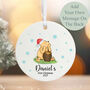 Personalised Pooh Bear Baby's Christmas Bauble Keepsake, thumbnail 1 of 3