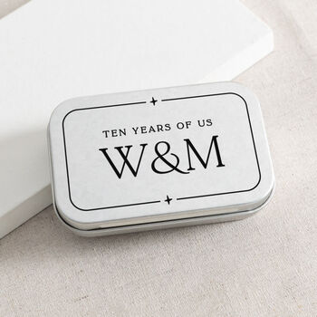 Starry Anniversary Mini Photo Card Keepsake Tin, 4 of 4