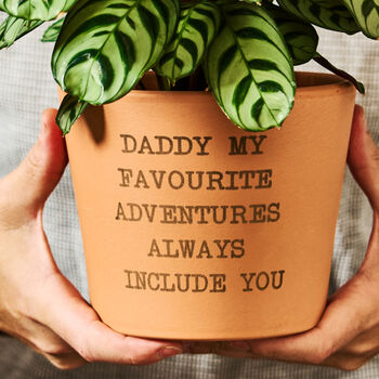 Personalised Message Terracotta Plant Pot, 3 of 3
