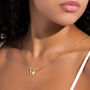 Butterfly Necklace With Initial, thumbnail 2 of 8