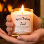 Friend Christmas Gift Amazing Friend Scented Candle, thumbnail 1 of 8
