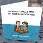 Funny Anniversary Card, Titanic Door Situation Meme, thumbnail 1 of 7
