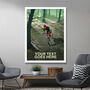 Personalised Mountain Bike Trail Poster, thumbnail 3 of 7